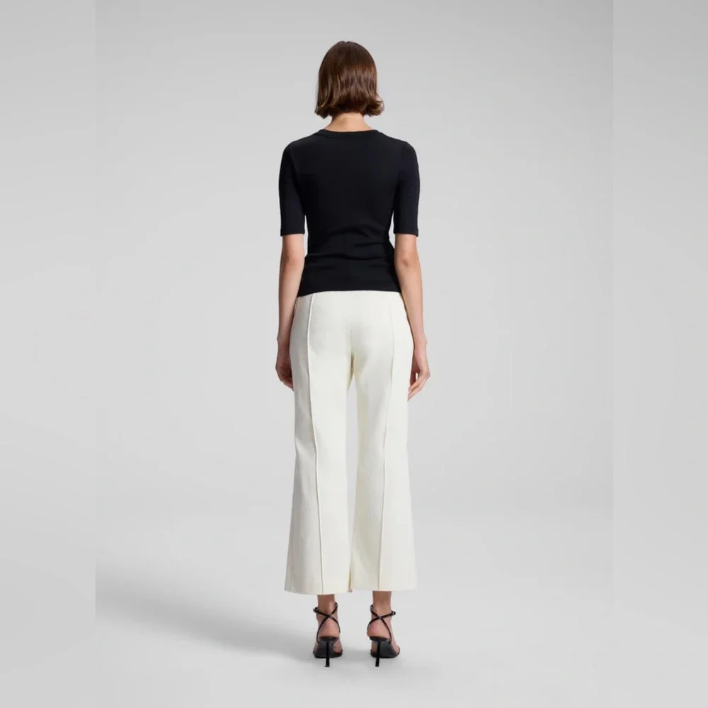 A.L.C $395 Jay Cropped Pant NWT in Bone - Picture 3 of 6